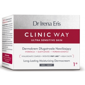 DR IRENA ERIS CLINIC WAY DERMOKREM DŁUGOTRWALE NAWILŻAJĄCY 1° NA NOC 50 ML